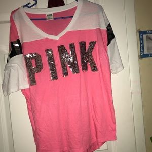 Bling half sleeve jersey shirt